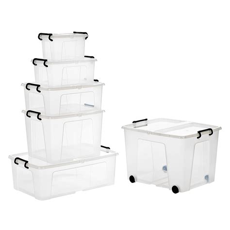 Buy Large 75lt Strata Smart Storemaster Plastic Boxes With Folding Lid