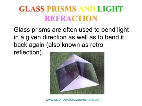 Light Dispersion Spectrum Refraction And Reflection Ppt