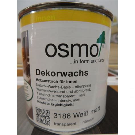 Dekorwachs Weiß matt 375 ml OSMO Farben Lacke Kleber Online Shop