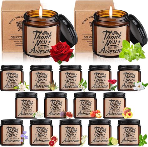 Amazon MTLEE 16 Pcs Appreciation Gifts Thank You Candle 3 5 Oz