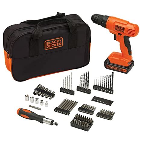 Black Decker Bdc Va Kit De Perceuse Sans Fil V Max Pi Ces