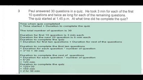 Singapore Psle Math Paper Q Youtube