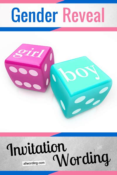 Gender Reveal Invitation Wording » AllWording.com