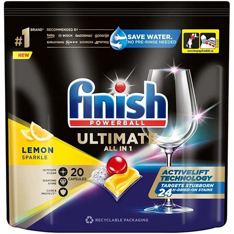 Finish Ultimate Tabletki Do Zmywarek Cytrynowe 20 Sztuk CzystySklep Pl