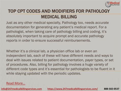 Ppt Top Cpt Codes And Modifiers For Pathology Medical Billing