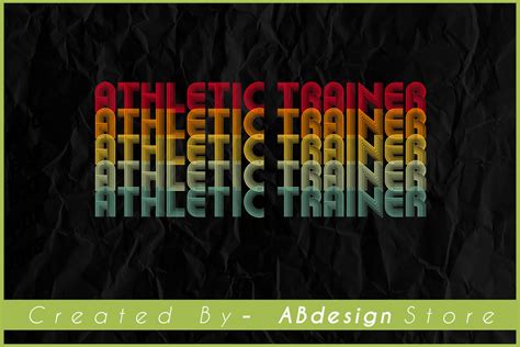 Vintage Retro Athletic Trainer Design Graphic by ABdesignStore ...