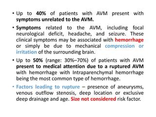 Brain AVM (ArterioVenous Malformation) Managment.pptx