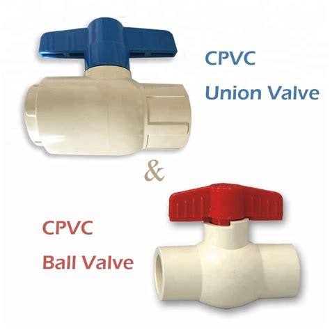 Valve Cpvc Astm D Cpvc Single Union Ball Valve With Ivory Color