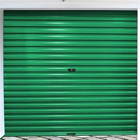 Single Steel Roll-Up Garage Door (Caravan) – Green – Anchor Doors