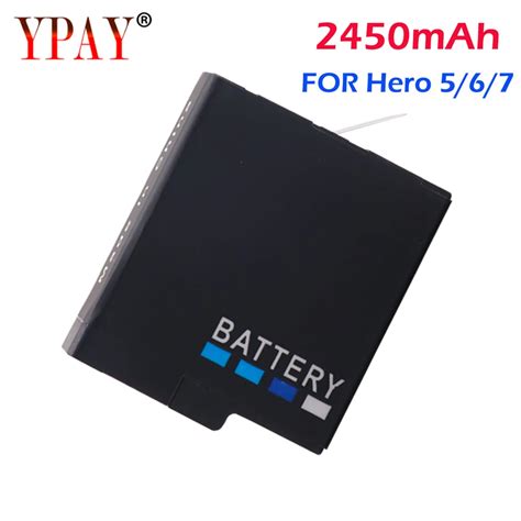 Bater A De AHDBT 501 De 2450mAh Para GoPro Hero 7 6 5 C Mara Deportiva