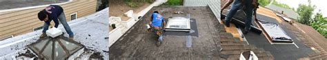 Flat Roof Skylight Repair Three Brothers Roofing Contractor Local Skylight Roofing Repair