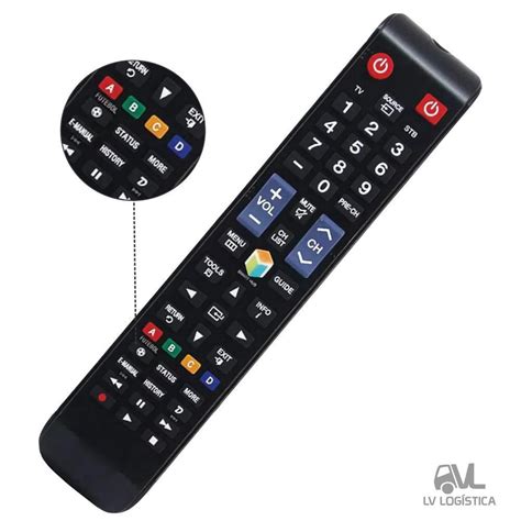 Controle Remoto Tv Samsung Smart 4K Tecla Smart Hub Futebol Submarino