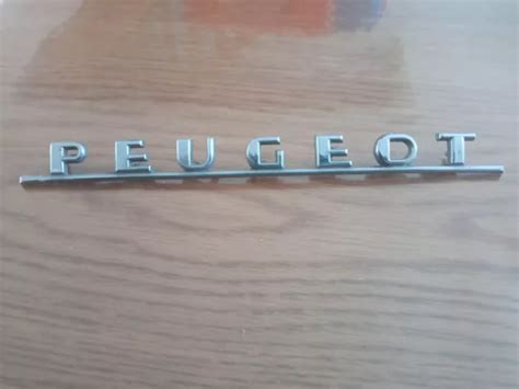 Ancienne Insigne Criture Peugeot Eur Picclick Fr