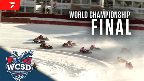 St W C Final World Championship Snowmobile Derby Youtube