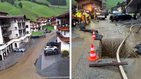 Erdrutsche und Überschwemmungen verwüsten Südtirol und Österreich