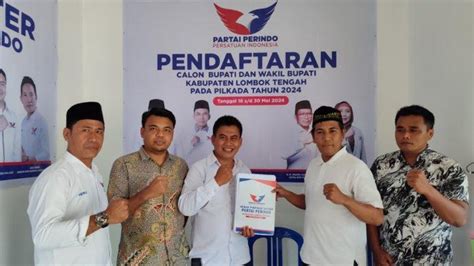 Suasto Suhaidi Incar Rekomendasi Pks Perindo Pan Dan Demokrat Di