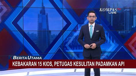 Kebakaran Hanguskan Kios Di Pasar Tradisional Probolinggo Diduga