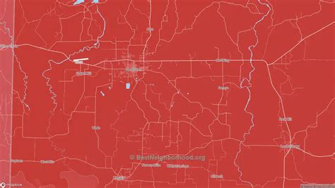 Sevier County Ar Political Map Democrat And Republican Areas In Sevier