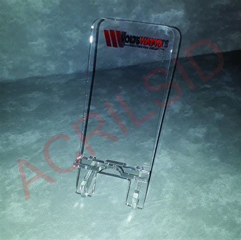 Porta Celular Em Acr Lico Cristal Impress O Acrilsid