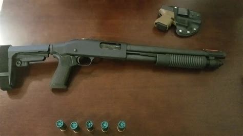 Mossberg 590 Shockwave 12ga W Sb Tactical Sba3 Brace Youtube