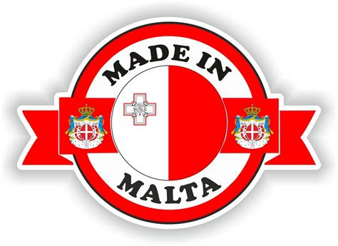 Malta Made In Sticker Flag For Laptop Book Fridge Water Etsy