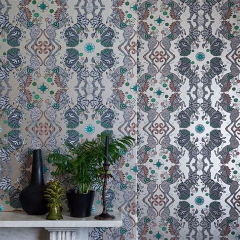 Caspian Gilver Wallpaper Clarke Clarke By Sanderson Design