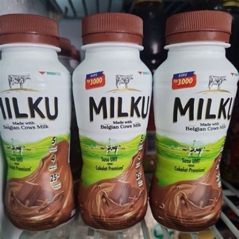 Jual Milku Susu UHT Rasa Cokelat Premium 200ml Shopee Indonesia