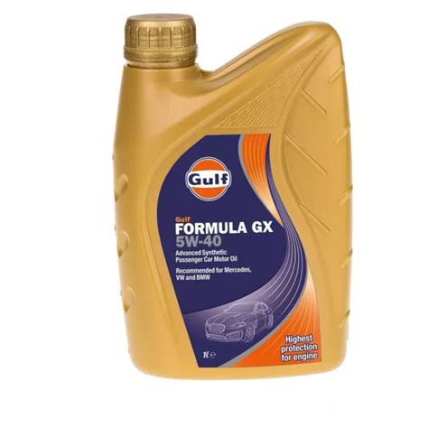 Gulf Formula Gx W Fully Synthetic Engine Oil Bmw Vw Acea Approval