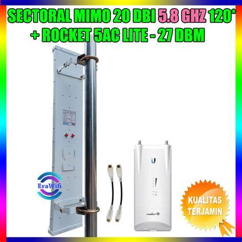 Jual Antena Sectoral Gnet Mimo Dbi Ghz Rocket Ac Lite