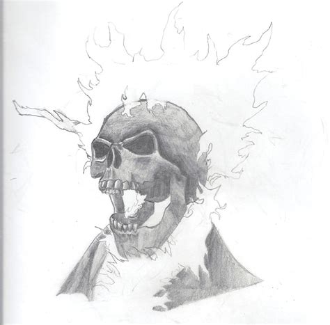 Ghost Rider Sketch By Supernaturalsam On Deviantart