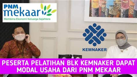 PNM MEKAAR BERIKAN MODAL USAHA KEPADA PESERTA PELATIHAN BLK KEMNAKER