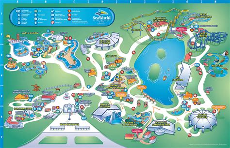 SeaWorld San Antonio Park Maps on Behance