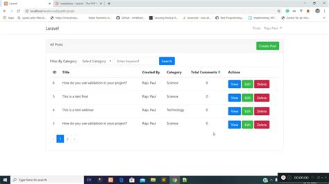 Crud Application In Laravel With Filter Search And Sort Functionality