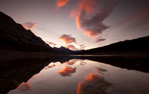 Wallpaper Sunlight Mountains Sunset Sea Lake Reflection Sky