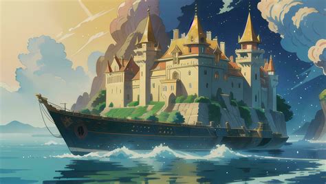 Magnificent Castle Graphic Novel Anime Manga Wallpaper 32492666 Stock ...