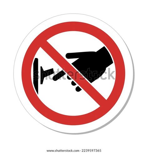 Iso Prohibition Sign Do Not Switch Stock Vector Royalty Free