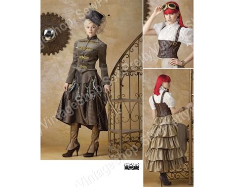 Simplicity 1558 Sewing Pattern Steampunk Costume Laced Corset Etsy