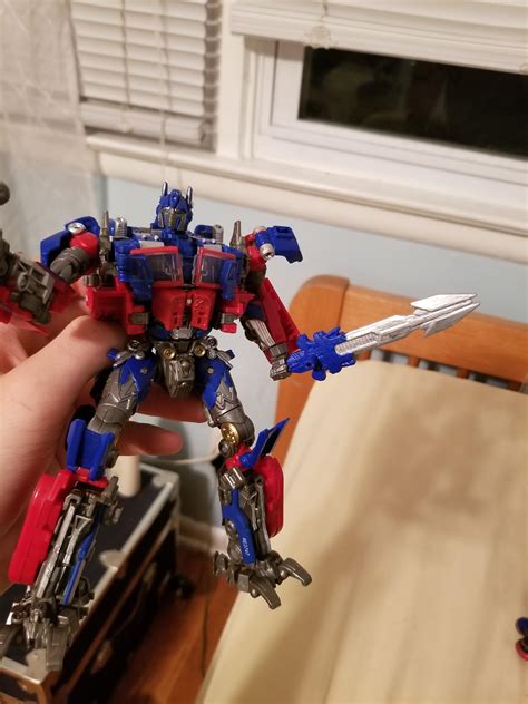 Custom Optimus Prime sword made from Generations Blitzwing : r/transformers