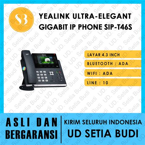 Yealink Ultra Elegant Gigabit Ip Phone Sip T S Lazada Indonesia