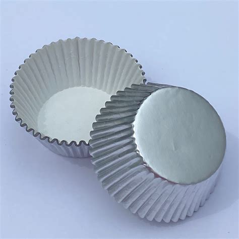 Foil Cupcake Baking Cups Silver Ct Gd Baking Supplies