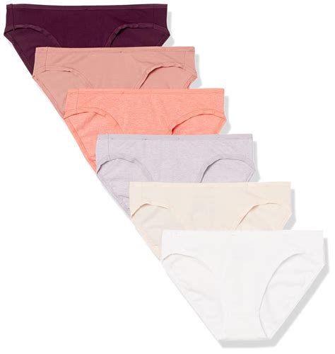 Amazon Essentials Women S Cotton Bikini Brief Underwear Available In Plus Size Pack Of 6