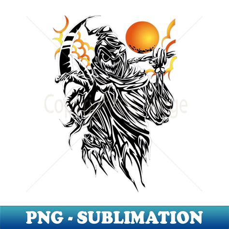 Scary Grim Reaper Drawings - PNG Transparent Sublimation Des - Inspire ...