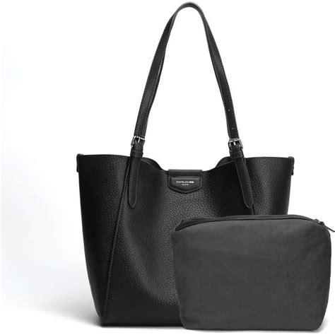 David Jones Sac à Main Cabas Fourre Tout Porté Epaule Cuir PU Femme