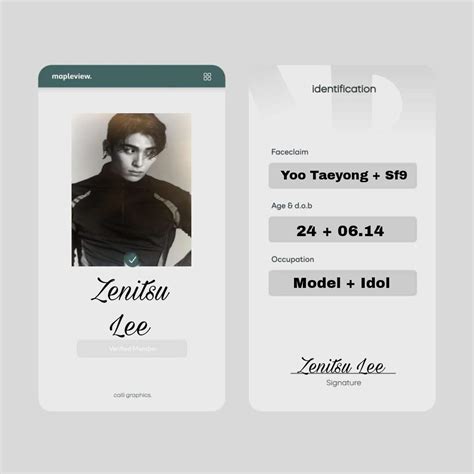 Yoo Taeyong Id Wiki Maple View Closed Amino