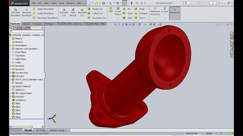 Solidworks 2d Into 3d Modeling Practise Youtube