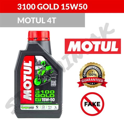 GUARANTEE 100 ORIGINAL MOTUL 4T 3100 GOLD 15W50 ENGINE OIL MINYAK