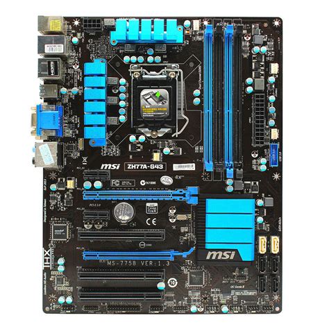 For Msi Zh77a G43 Motherboard Ms 7758 Intel H77 Lga1155 32gb Ddr3 Usb3