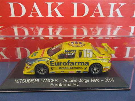Die Cast 143 Modellino Auto Stock Car Mitsubishi Lancer Eurofarma Rc 2006 Neto Dak Mantova Sas