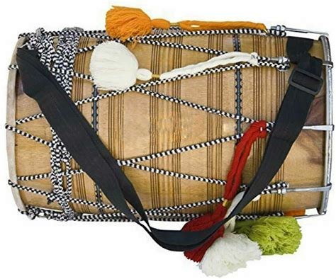 Buy Indian Musical Punjab Bhangra Dhol Mango Wood Musical Instruments