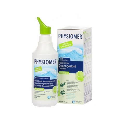 Physiomer Nasal Decongestant Eucalyptus Hypertonic Spray Ml